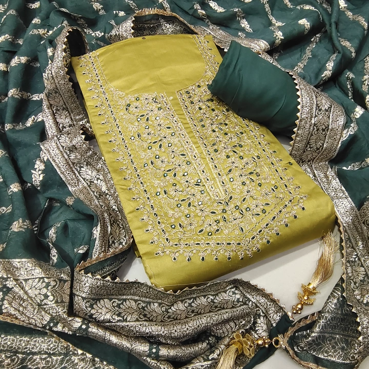 Premium Suits with Heavy dupatta uploaded by Apsara dresses on 10/10/2023