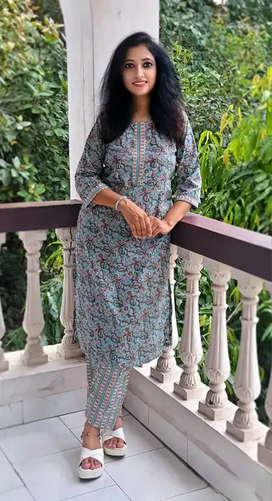 New Japuri Cotton Printed Kurta with pant  uploaded by business on 10/10/2023