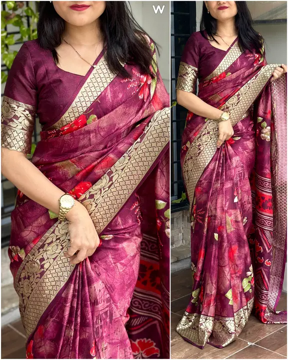 *Desgine-Gulabrani*🖤     *A look in a saree is enough to slay, drape yourself in our self jacquard  uploaded by Marwadi Businessmen on 10/10/2023