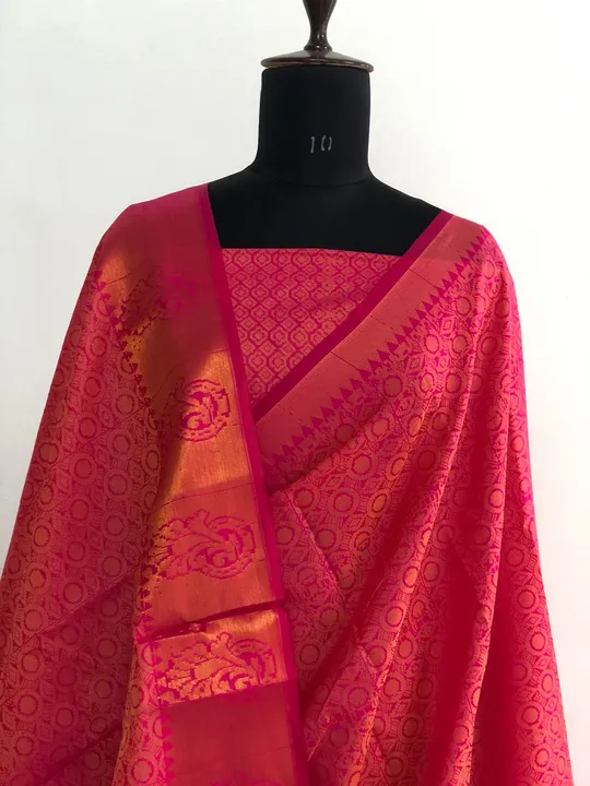 Semi Tussar Ghiccha on Kora banarasi Non dyeable daily wear saree uploaded by V'VERSE on 10/10/2023