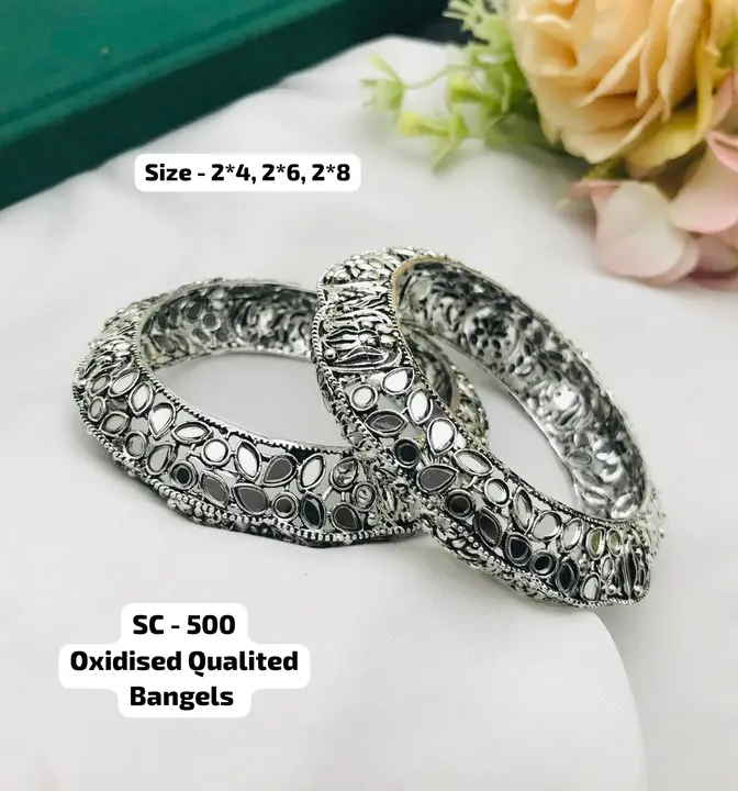 Oxidised bangles  uploaded by business on 10/10/2023