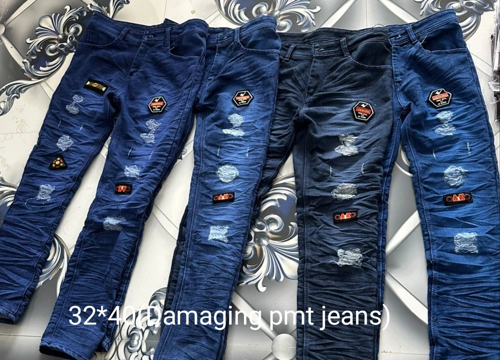 Size (32*40)Damaging jeans uploaded by business on 10/10/2023