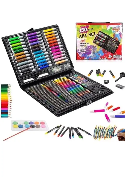 Children Deluxe Art Drawing Crayon Color Set for Kids Case Art and Craft Supplies Drawing and Painti uploaded by business on 10/10/2023