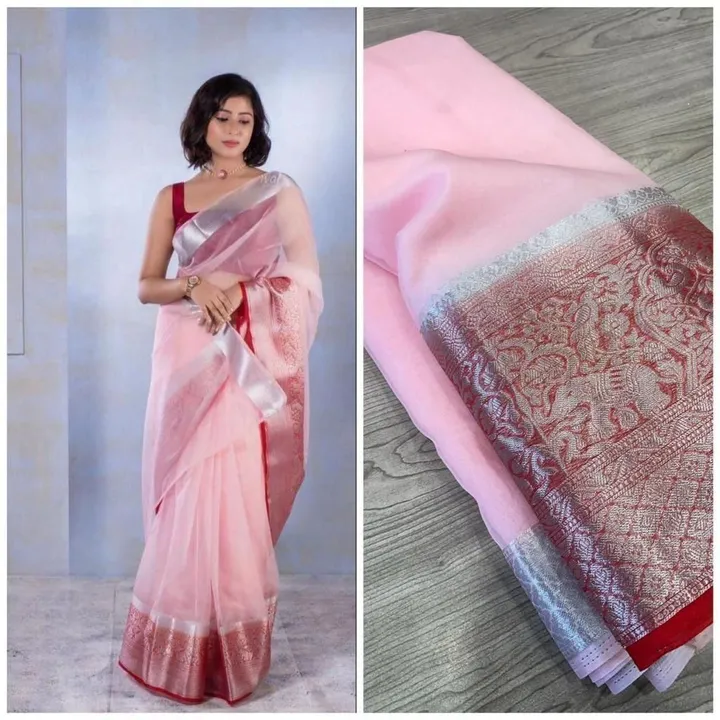 Orgenza saree uploaded by business on 10/10/2023
