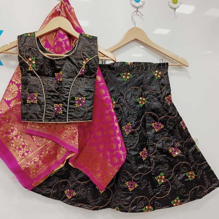 Post image *On Demand Low Rate High Quality Full Stitched Kids Lehnga*

Book your order and more updates contact on 9638619242