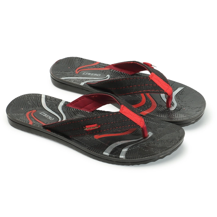 Men's PU Slippers M-2 Bk/Red uploaded by business on 10/10/2023