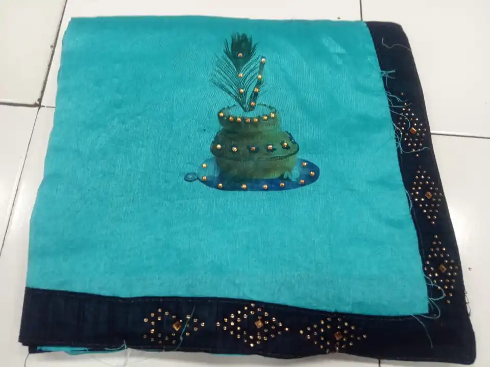 Dupaian fabrics digital buta print saree uploaded by NARMADA SILK on 10/10/2023