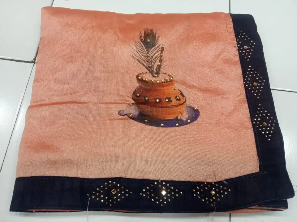 Dupaian fabrics digital buta print saree uploaded by NARMADA SILK on 10/10/2023