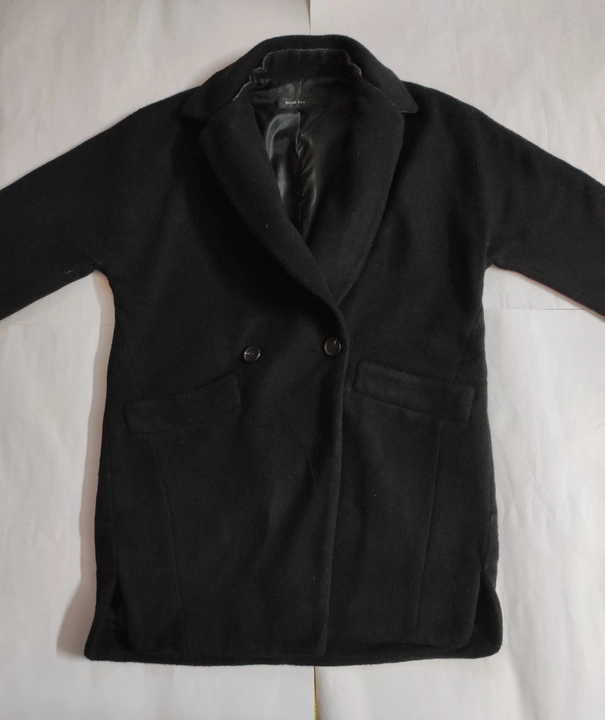 Plain Black Designer Long Coat for Men uploaded by business on 10/10/2023