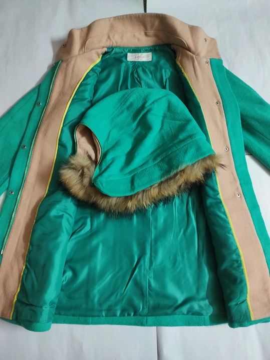 Beautiful Long Coat for Women (Green Colour) w/ Hoodie uploaded by The Green City on 10/10/2023
