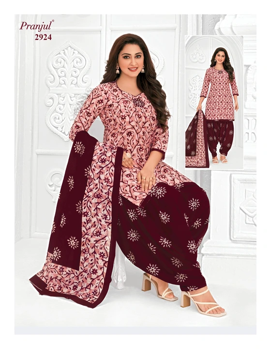 Pranjal Cotton Printed Readymade Suit  uploaded by business on 10/10/2023