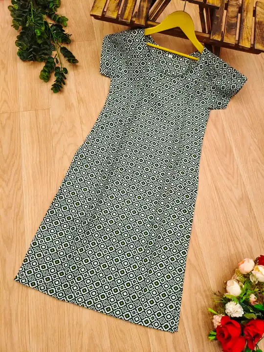 Kids Girls( 8 Year to 13 Year old) cotton Printed Kurtis  uploaded by Dutt Creation on 10/10/2023