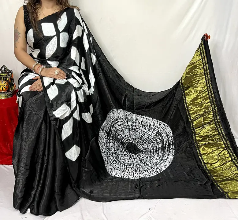 We bring you the combination of sibori with clamp

pure modal silk sibori with clamp daying saree 

 uploaded by business on 10/10/2023