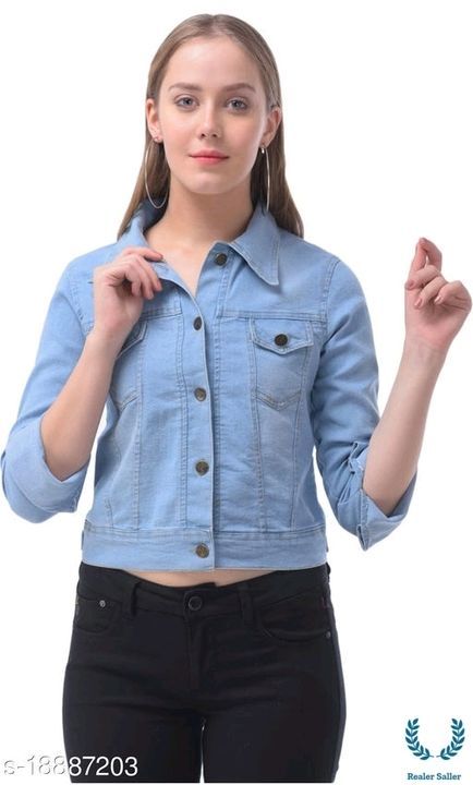 Trendy Fashionable Women Jackets & Waistcoat

Fabric: Denim
Sleeve Length: Long Sleeves
Patte uploaded by MIF FASHION STORE on 3/22/2021