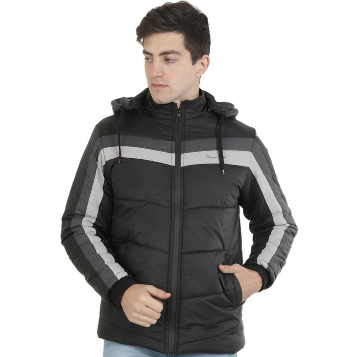Mens Puffer Bomber Hooded Sports Jacket  uploaded by Jameel fashion point(XOHY) on 10/11/2023