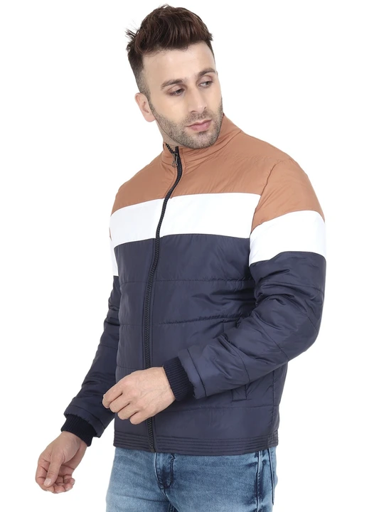 Mens Bomber Tailored Navy Tan Jacket  uploaded by Jameel fashion point(XOHY) on 10/11/2023