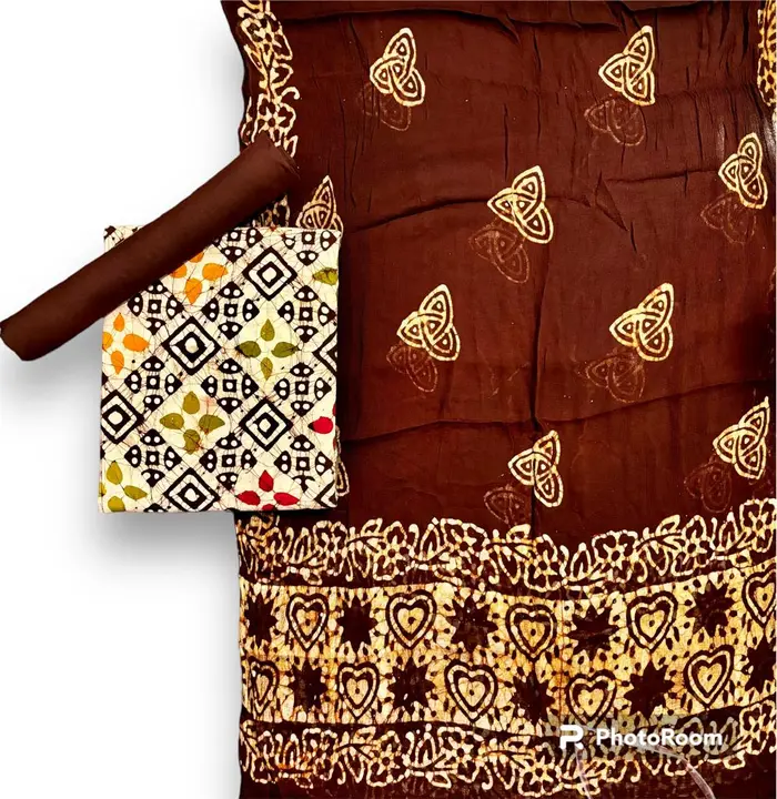 Multi batik Chiffon dupatta Dress  uploaded by B Prints The Factory Outlet on 10/11/2023