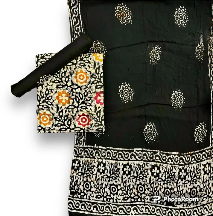 Multi batik Chiffon dupatta Dress  uploaded by business on 10/11/2023