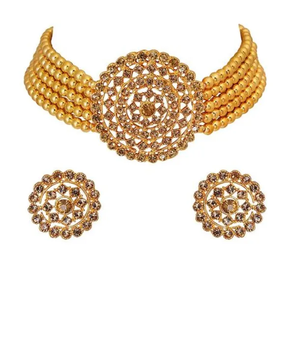 Traditional Gold Choker Set  uploaded by Fashion Wearhouse  on 10/11/2023