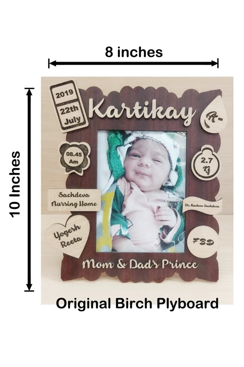 New born baby frame for more info contact 8949434539 uploaded by Kartikay customised gifts on 10/11/2023