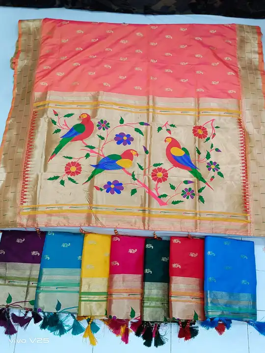 Paithani soft silk saree uploaded by Priyanka Collection on 10/11/2023