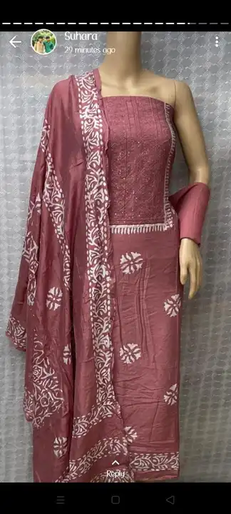 Pure Muslin Cotton Designer Suit and Dress Material  uploaded by Zuberiya Global on 10/11/2023