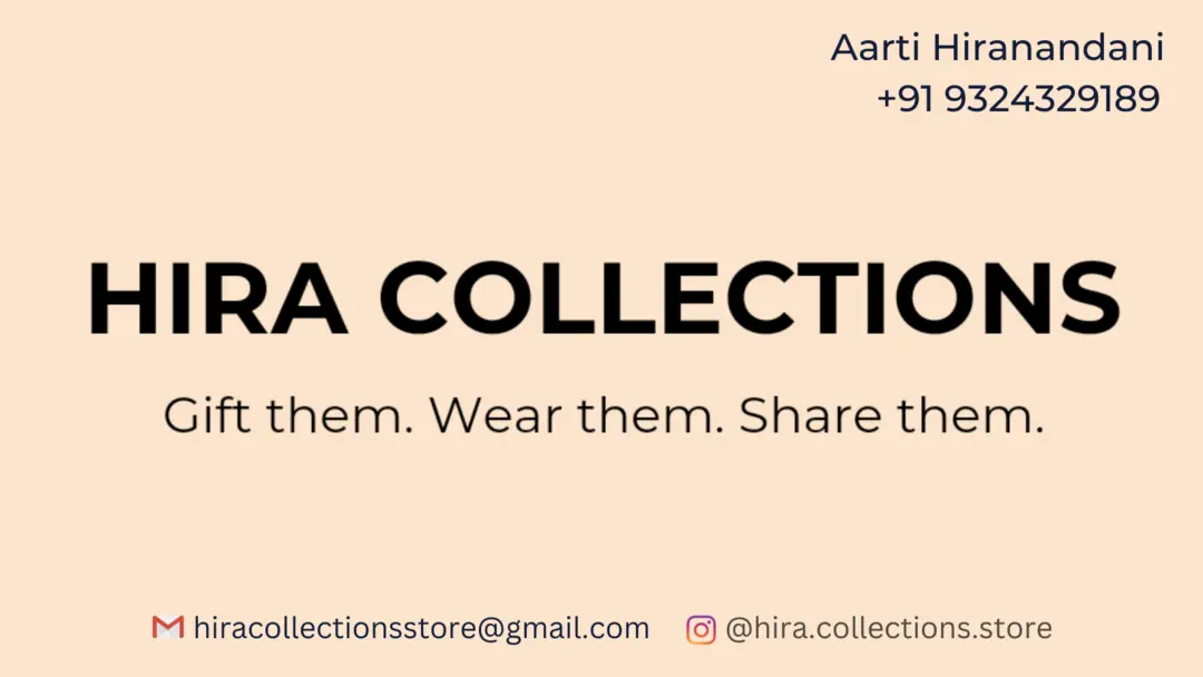 Visiting card store images of Hira Collections