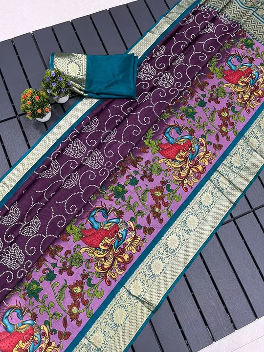Flower printed saree uploaded by business on 10/11/2023