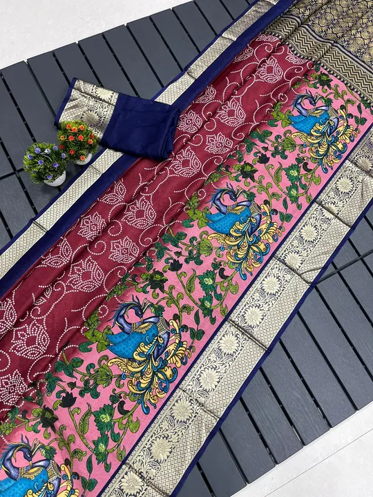 Flower printed saree uploaded by VINAYAK desinger  on 10/11/2023