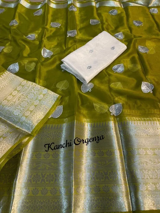 Kanchipuram organza uploaded by VINAYAK desinger  on 10/11/2023