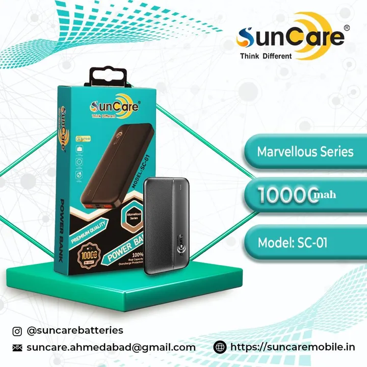 SunCare 10000mAh Power Bank  uploaded by business on 10/11/2023