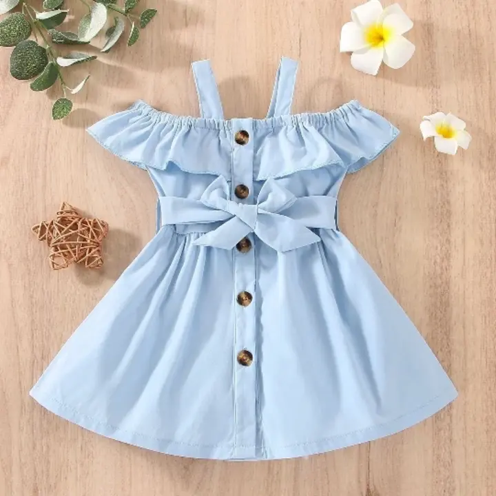 Kids rayon frock 18/20/22/24 uploaded by FASHION TRENZS on 10/11/2023