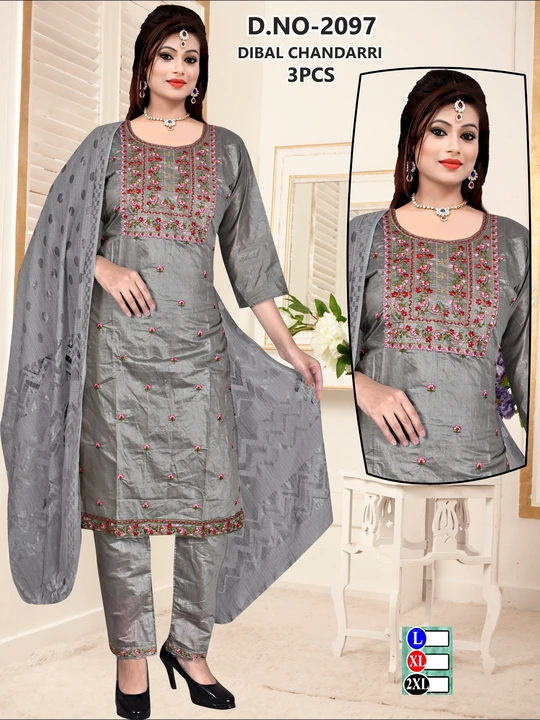 Chanderi silk uploaded by Jai Balaji apparels  on 10/12/2023
