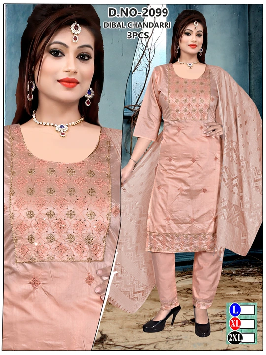 Chanderi silk uploaded by Jai Balaji apparels  on 10/12/2023