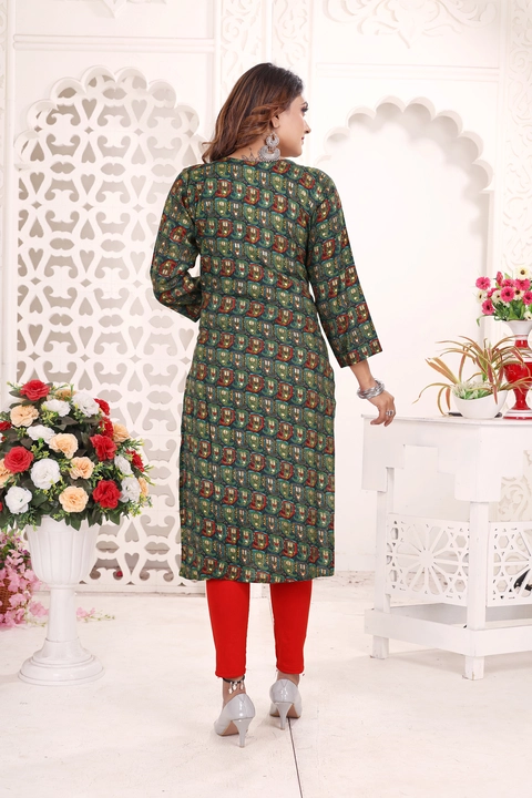 Exclusive Designer women's Stret Kurtis in REON14kg quality best  uploaded by Utsav Kurti House on 10/12/2023