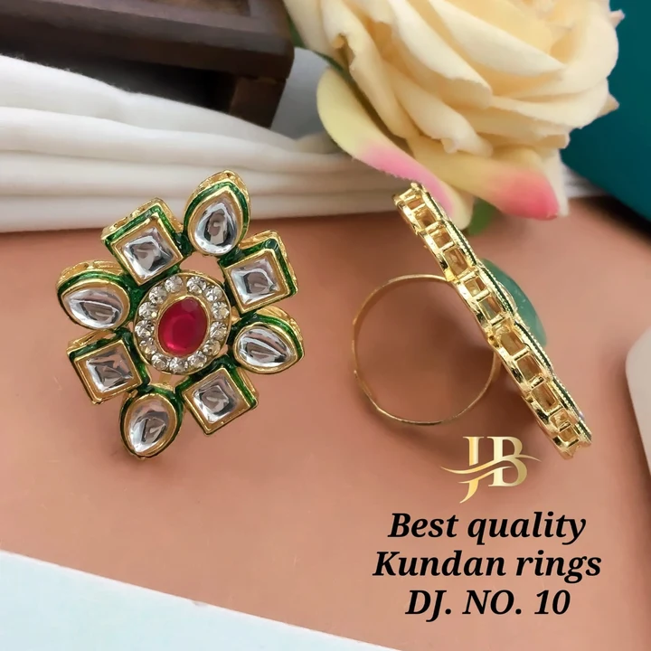 Best quality Kundan rings 💍 👌  uploaded by business on 10/12/2023