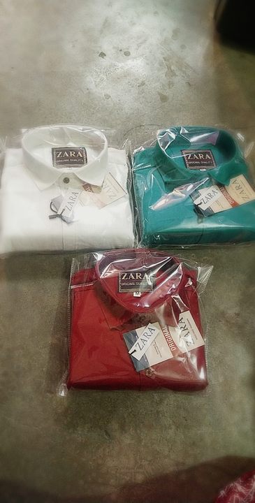 Zara plain shirt  uploaded by Rs pure Taxtaile manufacturing unit on 10/12/2023