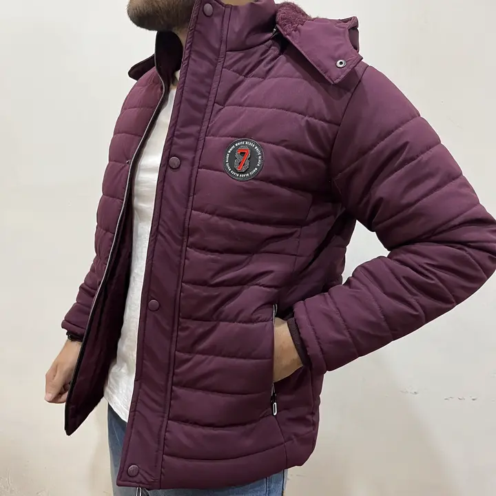 Rs 499 per piece Mens padded winte jacket with fur size- M, L,XL for order message us on 7986045019 uploaded by business on 10/12/2023