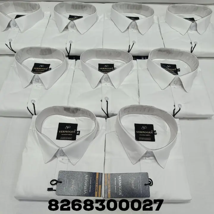 Plain white shirts uploaded by MUMBAI SHIRTS  on 10/12/2023
