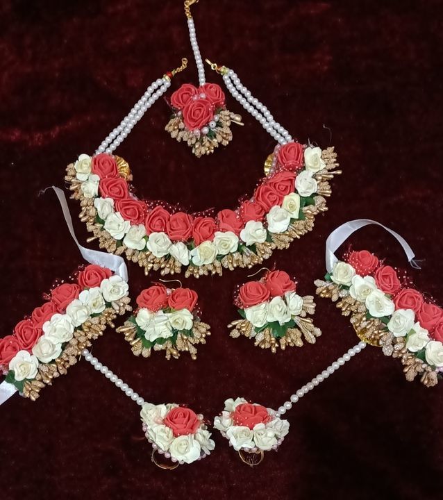 Flower jwellery for wedding# bridal flower jwellery uploaded by business on 3/22/2021