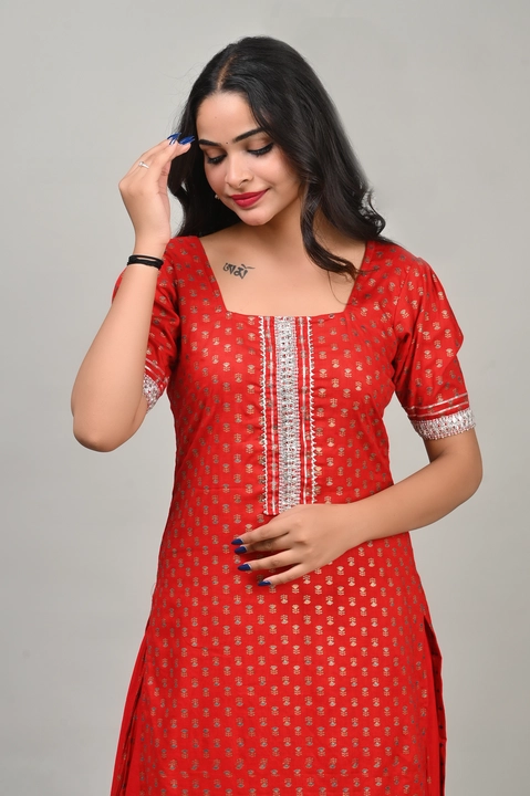 Straight kurti with plazzo uploaded by business on 10/12/2023