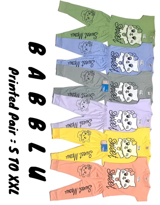 Slub Printed full pair S to XXL  uploaded by business on 10/13/2023