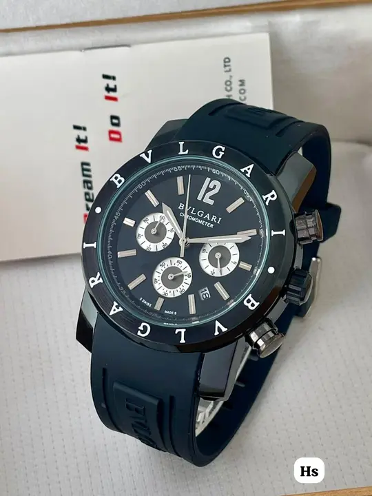 Bvlgari mens chronograph watch  uploaded by Trendy Watch Co. on 10/13/2023