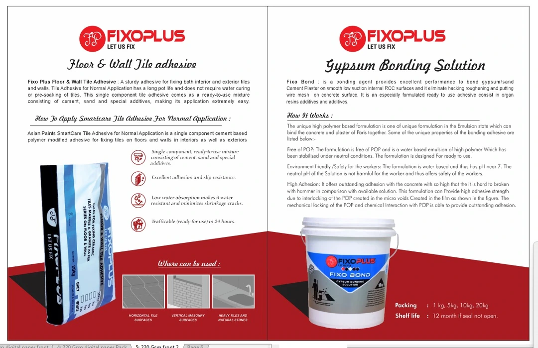 Product uploaded by FIXOPLUS INDUSTRY on 10/13/2023