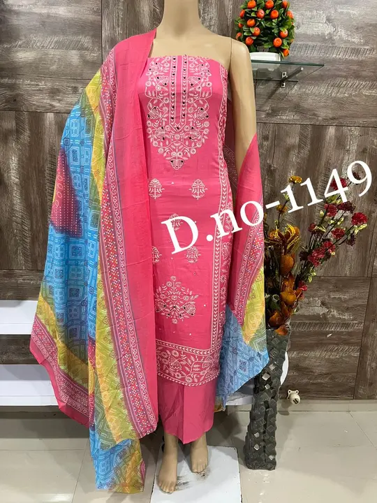 Pure cotton suit with karachi style print uploaded by business on 10/13/2023