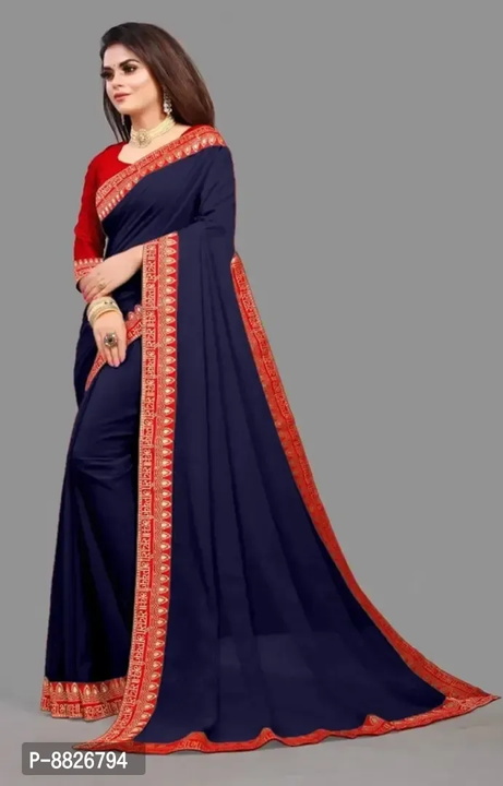 Trendy Art Silk Saree with Blouse Piece for Women

 Color:  Navy Blue

 Fabric:  Art Silk

 Type: S uploaded by ASVshoppstore on 10/13/2023