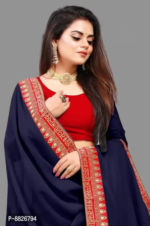 Trendy Art Silk Saree with Blouse Piece for Women

 Color:  Navy Blue

 Fabric:  Art Silk

 Type: S uploaded by ASVshoppstore on 10/13/2023