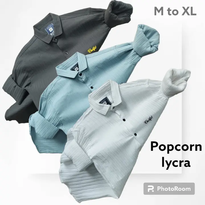 Mens popcorn Lycra shirt uploaded by Hasmukh creation on 10/13/2023