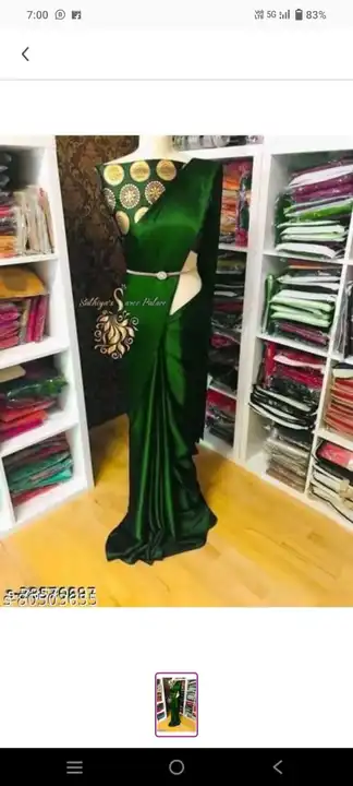 *WOMEN SAREE WITH BLOUS*

*FABRIC SATIN WITH BROKET BLOUS*

*COLOUR MIX*

*PIC 100-110 APPROX*

*RAT uploaded by Krisha enterprises on 10/13/2023