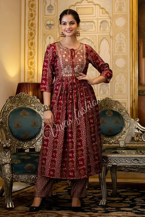 Rayon Anarkali Gown Kurta Set uploaded by business on 10/13/2023
